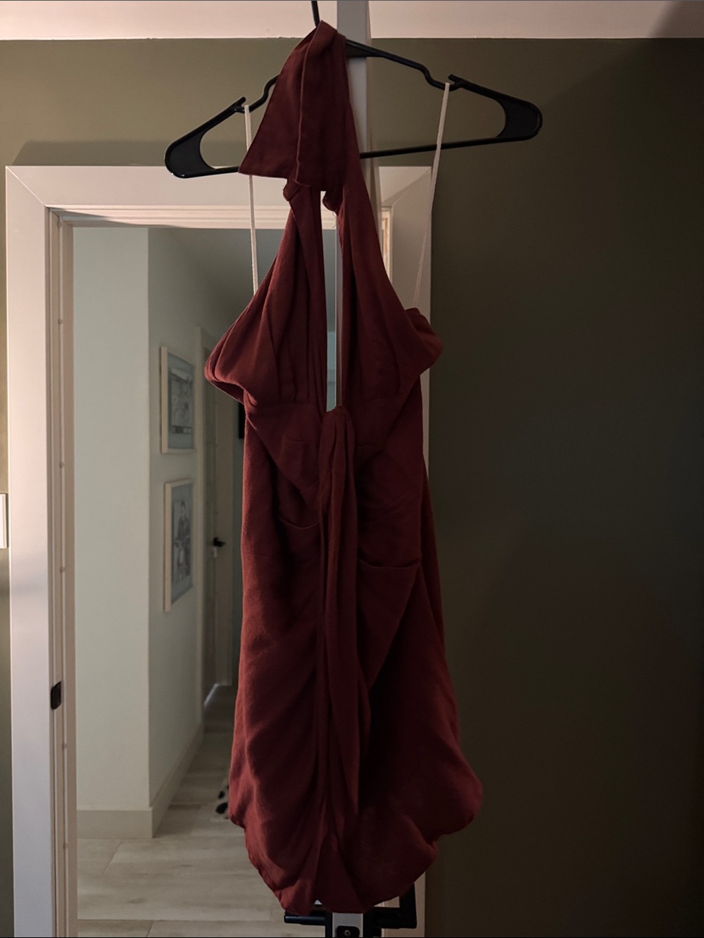 Free People Rust Red Halter Slip Dress